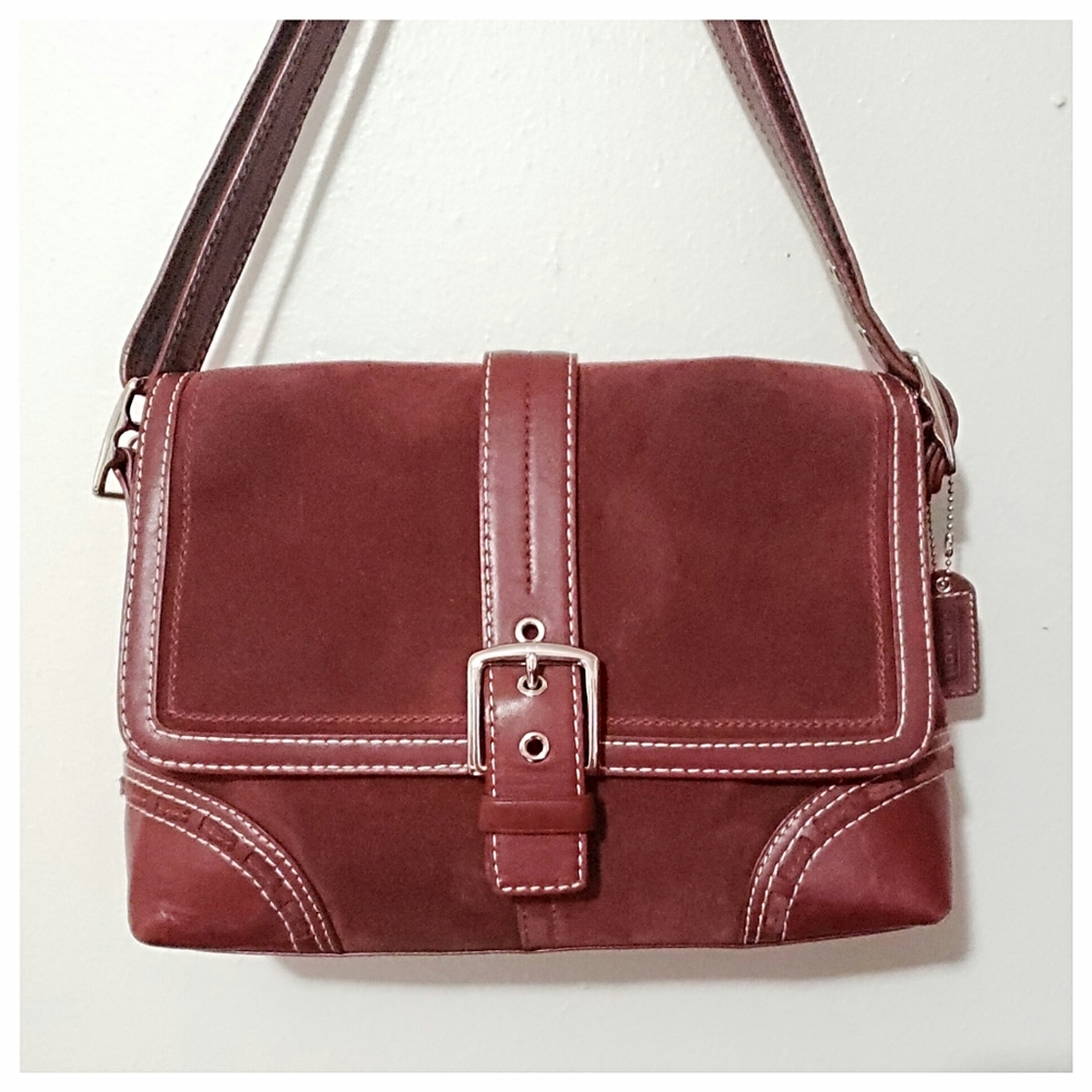 Vintage Coach Hamptons Convertible Suede B…